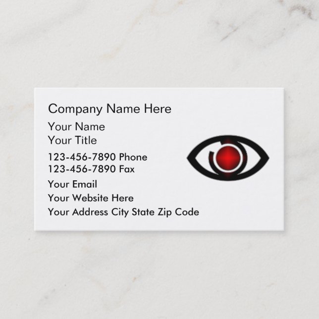 Security Business Cards (Front)
