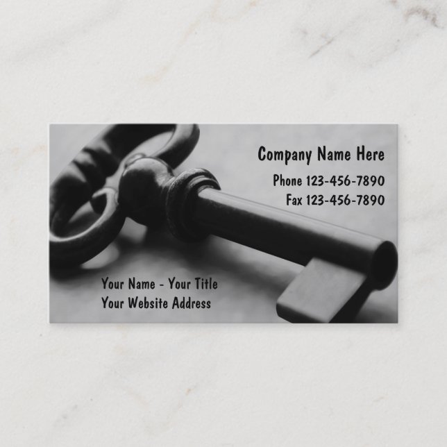 Security Business Cards (Front)