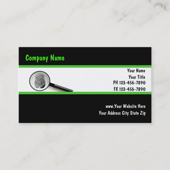 Security Business Cards (Front)