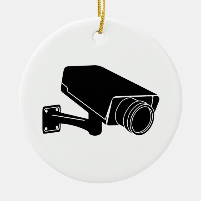 Security Camera Ceramic Tree Decoration (Front)