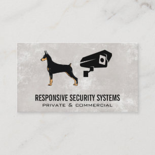 Security Camera   Dog Logo Business Card