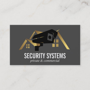 Security Camera   House Roof Business Card