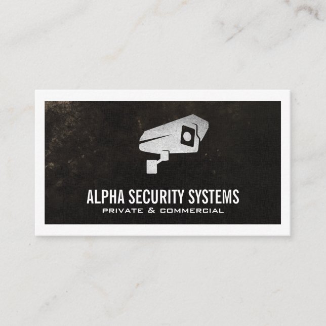 Security Camera Logo Business Card (Front)
