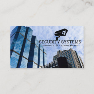 Security Camera Logo   Corporate Sky Scrapers Business Card