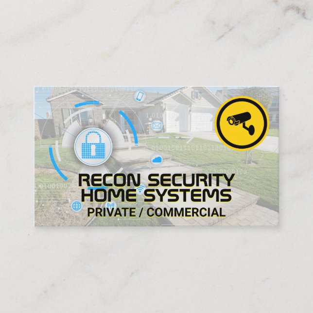 Security Camera | Network | Residential Home Business Card (Front)