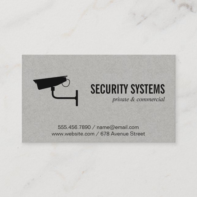 Security Camera (variation II) Business Card (Front)
