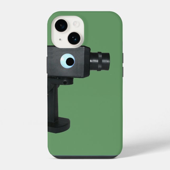 Security Camera with Googly Eye iPhone Case (Back)