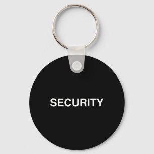Security - Celebrity Bodyguard Funny Halloween Key Ring