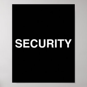 Security - Celebrity Bodyguard Funny Halloween Poster