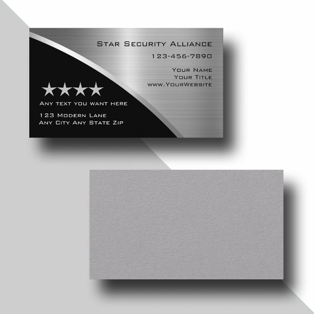 Security Consultant Modern Business Cards (Creator Uploaded)