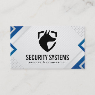 Security Dog Protection Online Software AI Tech Business Card