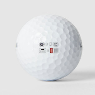 Security electronic devices golf balls