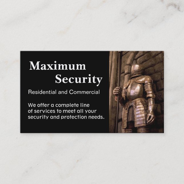 Security Firm Business Card (Front)