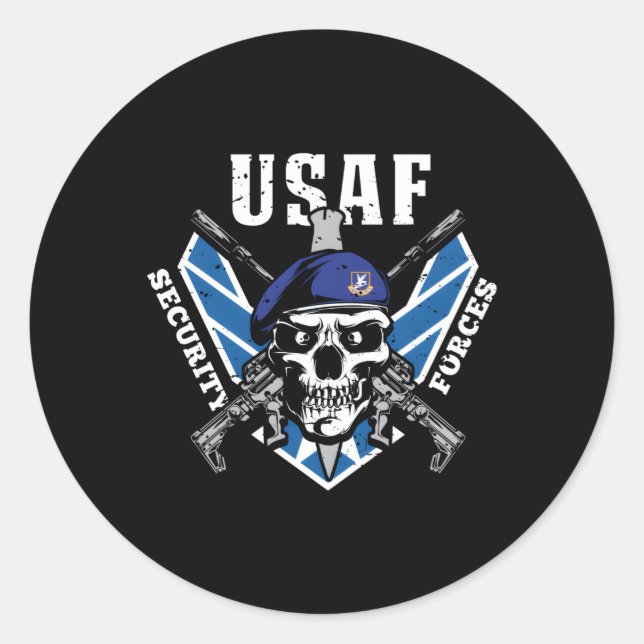 Security Forces Classic Round Sticker (Front)