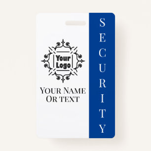 Security Guard Employee ID with Logo ID Badge
