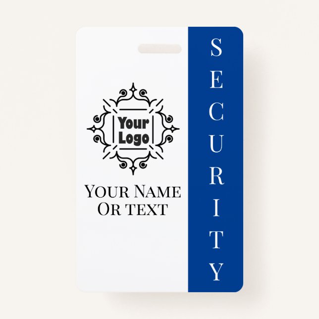 Security Guard Employee ID with Logo ID Badge (Front)