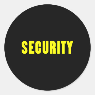 Security Guard For Security Staff Classic Round Sticker