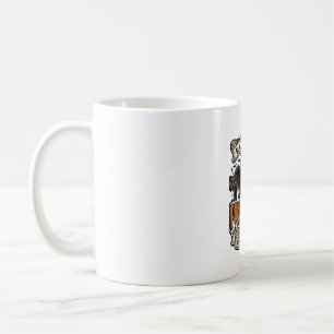 Security Guard Halloween Shirt with Black Cats & P Coffee Mug