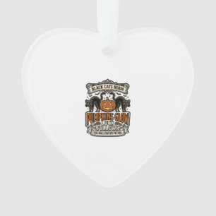Security Guard Halloween Shirt with Black Cats & P Ornament