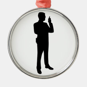 Security guard metal tree decoration
