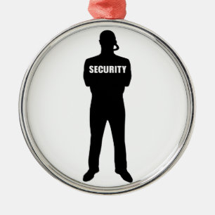 Security guard metal tree decoration