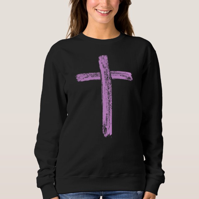 Security Guard  Thin Purple Line Watch Security Of Sweatshirt (Front)