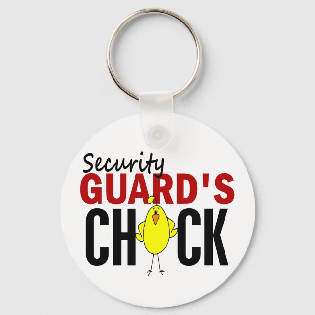Security Guard's Chick Key Ring (Front)