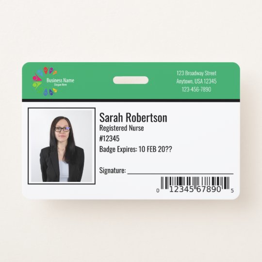 Security Id Employee Badge - Horizontal Id Badge 