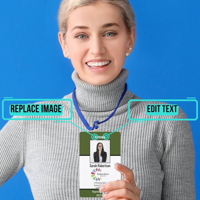 Security ID Employee Badge - Vertical (Creating the right card is imperative to achieving security goals. )