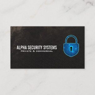 Security Lock Online Cyber Tech Business Card