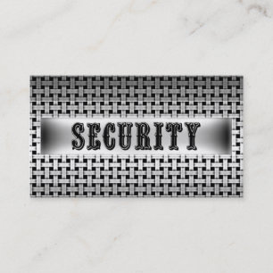 Security Metal Look Business Card