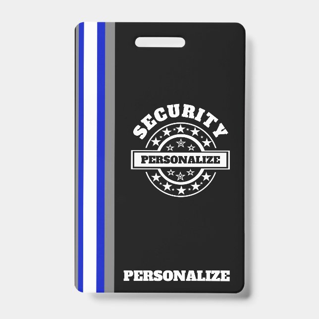 Security Plastic Badge ID Badge (Front)