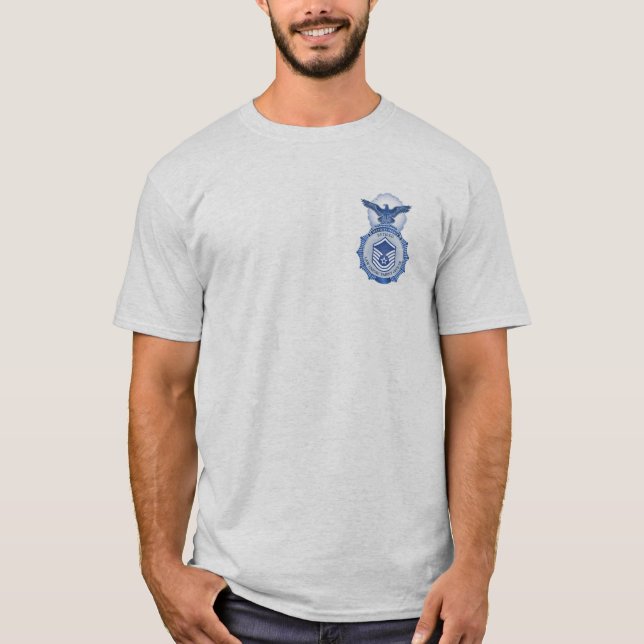 Security Police Retired MSgt Shirt with Shield (Front)