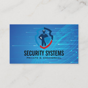 Security Protection   Online Tech Business Card