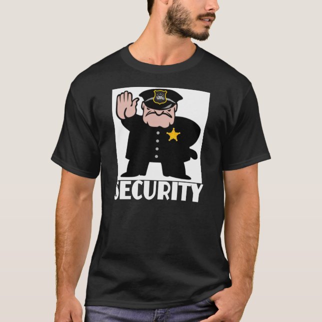 SECURITY,SECURITY T SHIRT, T-Shirt (Front)