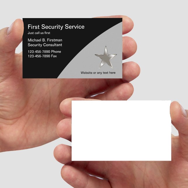 Security Service Business Cards (Creator Uploaded)