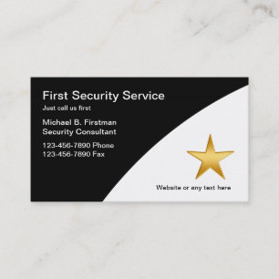 Security Service Business Cards