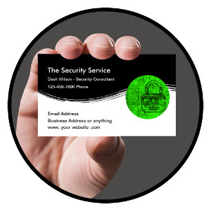 Security Services Cybersecurity  Business Card