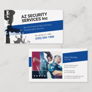 Security Services Private police Business Card