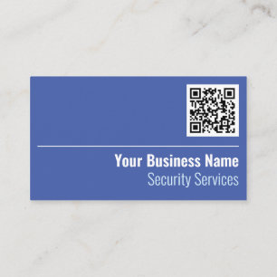 Security Services QR Code Business Card