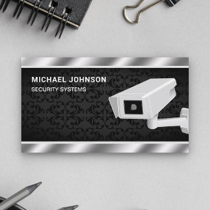Security Solutions Surveillance System CCTV Camera Business Card
