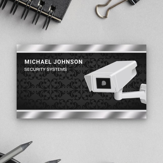 Security Solutions Surveillance System CCTV Camera Business Card (Creator Uploaded)