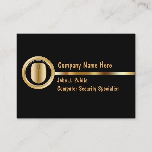 Security Specialist Business Cards (Front)