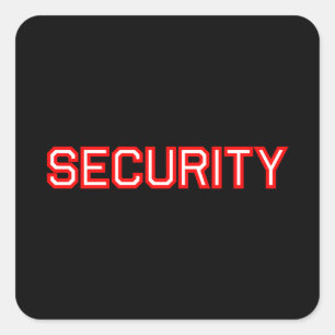Security Square Sticker