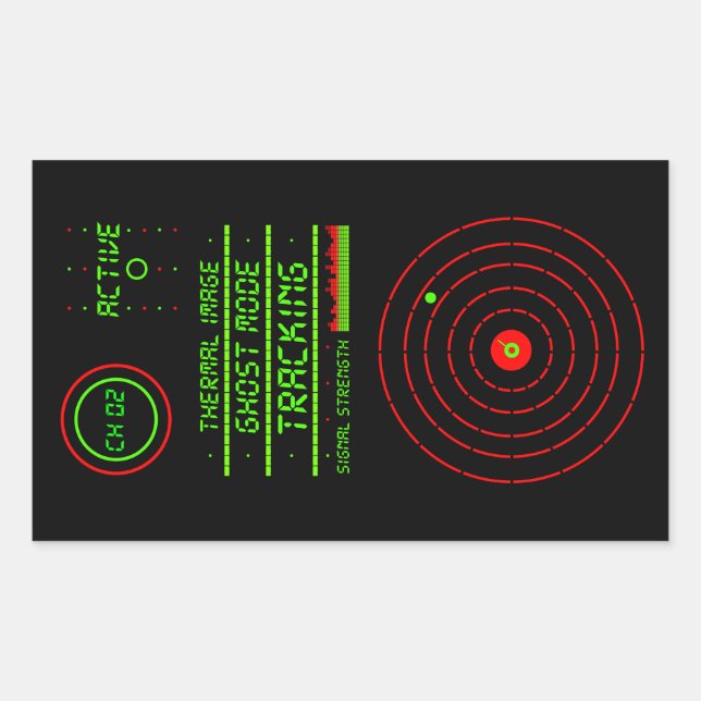 Security Surveillance LED Tracking Device X2 Fake Rectangular Sticker (Front)