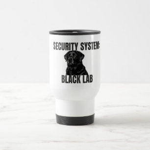 Security System Black Lab Travel Mug