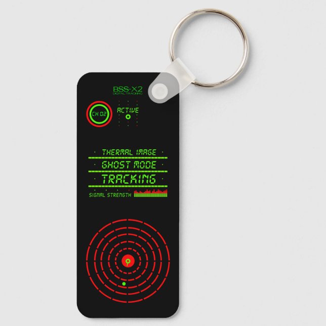 Security System Military Gun Camo Cool Army Green  Key Ring (Back)