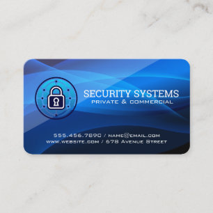 Security Systems AI Tech Business Card