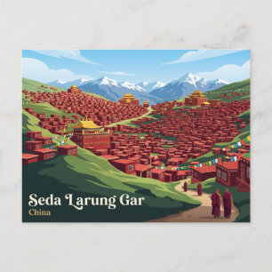 Seda Larung Gar Buddhist Academy China Postcard