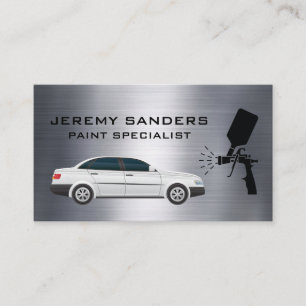 Sedan   Auto Paint   Metallic Business Card